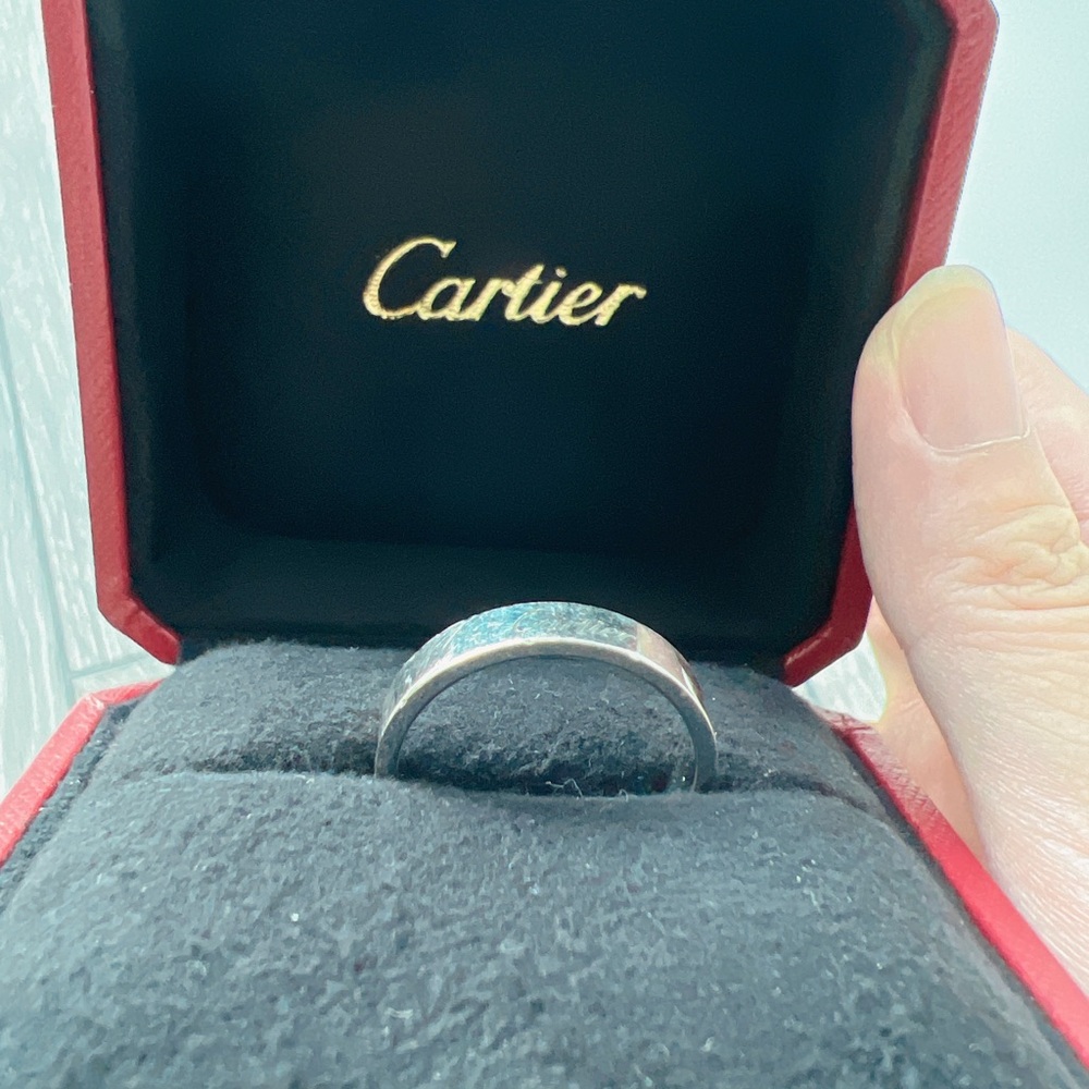 Cartier platinum ring for man
